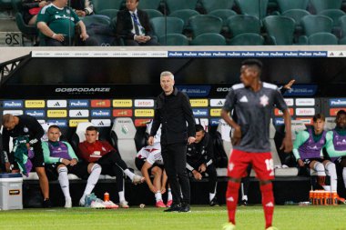 Edward Lordanescu UEFA Avrupa Ligi 1. tur eleme maçında Stadion Miejski Legii Warszawa 'da Legia Warszawa ve FK Aktobe takımları arasında oynandı (Maciej Rogowski)