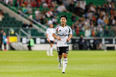 Ryoya Morishita, UEFA Avrupa Ligi 1. tur eleme maçında Stadion Miejski Legii Warszawa 'daki Legia Warszawa ve FK Aktobe takımları arasında oynandı.)