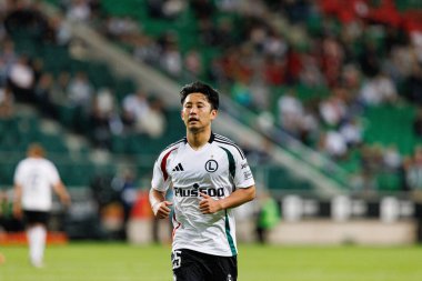 Ryoya Morishita, UEFA Avrupa Ligi 1. tur eleme maçında Stadion Miejski Legii Warszawa 'daki Legia Warszawa ve FK Aktobe takımları arasında oynandı.)