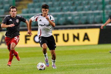 Bartosz Kapustka UEFA Avrupa Ligi 1. tur eleme maçında Legia Warszawa ve FK Aktobe takımları arasında Stadion Miejski Legii Warszawa 'da (Maciej Rogowski)