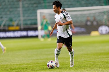 Ryoya Morishita, UEFA Avrupa Ligi 1. tur eleme maçında Stadion Miejski Legii Warszawa 'daki Legia Warszawa ve FK Aktobe takımları arasında oynandı.)