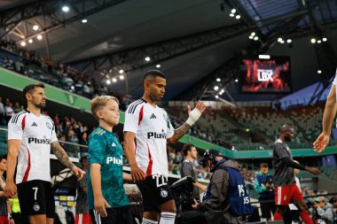 UEFA Avrupa Ligi 1. tur eleme maçı sırasında Legia Warszawa ve FK Aktobe takımları arasında Stadion Miejski Legii Warszawa 'da (Maciej Rogowski)