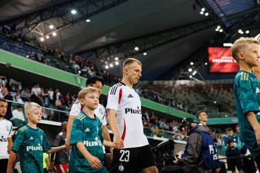 Patryk Kun, UEFA Avrupa Ligi 1. tur eleme maçında Legia Warszawa ve FK Aktobe takımları arasında Stadion Miejski Legii Warszawa 'da (Maciej Rogowski)