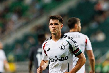 Bartosz Kapustka UEFA Avrupa Ligi 1. tur eleme maçında Legia Warszawa ve FK Aktobe takımları arasında Stadion Miejski Legii Warszawa 'da (Maciej Rogowski)