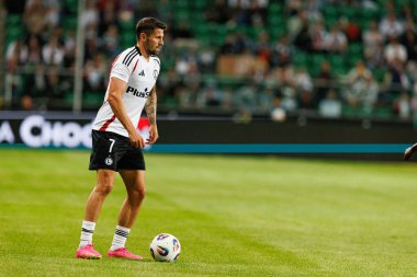 Pawel Wszolek UEFA Avrupa Ligi 1. tur eleme maçında Stadion Miejski Legii Warszawa 'daki Legia Warszawa ve FK Aktobe takımları arasında oynandı (Maciej Rogowski)