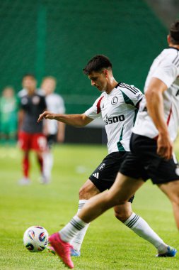 Bartosz Kapustka UEFA Avrupa Ligi 1. tur eleme maçında Legia Warszawa ve FK Aktobe takımları arasında Stadion Miejski Legii Warszawa 'da (Maciej Rogowski)