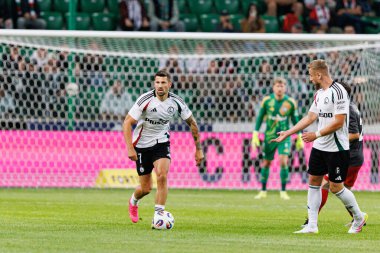 Pawel Wszolek UEFA Avrupa Ligi 1. tur eleme maçında Stadion Miejski Legii Warszawa 'daki Legia Warszawa ve FK Aktobe takımları arasında oynandı (Maciej Rogowski)