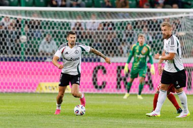 Pawel Wszolek UEFA Avrupa Ligi 1. tur eleme maçında Stadion Miejski Legii Warszawa 'daki Legia Warszawa ve FK Aktobe takımları arasında oynandı (Maciej Rogowski)