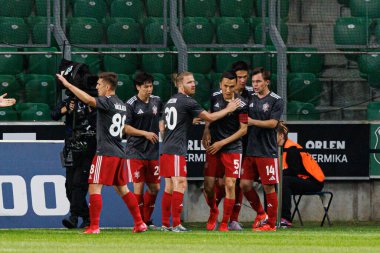 Oralkhan Omirtayev, Legia Warszawa ve FK Aktobe takımlarının Stadion Miejski Legii Warszawa 'da (Maciej Rogowski)