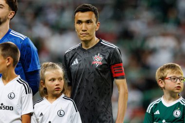 Bagdat Kairov UEFA Avrupa Ligi 1. tur eleme maçında Legia Warszawa ve FK Aktobe takımları arasında Stadion Miejski Legii Warszawa 'da (Maciej Rogowski)