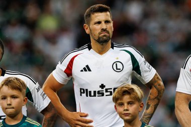 Pawel Wszolek UEFA Avrupa Ligi 1. tur eleme maçında Stadion Miejski Legii Warszawa 'daki Legia Warszawa ve FK Aktobe takımları arasında oynandı (Maciej Rogowski)