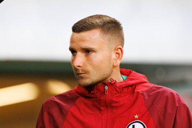 Gabriel Kobylak, UEFA Avrupa Ligi 1. tur eleme maçında Legia Warszawa ve FK Aktobe takımları arasında Stadion Miejski Legii Warszawa 'da (Maciej Rogowski)