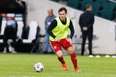 Vyacheslav Shvyrev UEFA Avrupa Ligi 1. tur eleme maçında Stadion Miejski Legii Warszawa 'daki Legia Warszawa ve FK Aktobe takımları arasında oynandı (Maciej Rogowski)