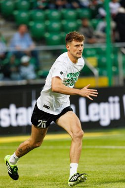 Marc Gual, UEFA Avrupa Ligi 1. tur eleme maçında Stadion Miejski Legii Warszawa 'da Legia Warszawa ve FK Aktobe takımları arasında oynandı (Maciej Rogowski)