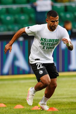 UEFA Avrupa Ligi 1. tur eleme maçı sırasında Legia Warszawa ve FK Aktobe takımları arasında Stadion Miejski Legii Warszawa 'da (Maciej Rogowski)