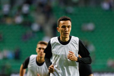 Bagdat Kairov UEFA Avrupa Ligi 1. tur eleme maçında Legia Warszawa ve FK Aktobe takımları arasında Stadion Miejski Legii Warszawa 'da (Maciej Rogowski)