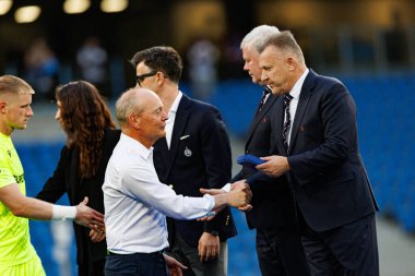 Niels Frederiksen ve Cezary Kulesza, Süper Puchar Polski maçında Lech Poznan ve Legia Warszawa (Maciej Rogowski)