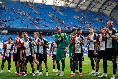 Legia oyuncuları Süper Puchar Polski maçında Lech Poznan ve Legia Warszawa (Maciej Rogowski)