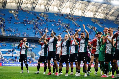 Legia oyuncuları Süper Puchar Polski maçında Lech Poznan ve Legia Warszawa (Maciej Rogowski)