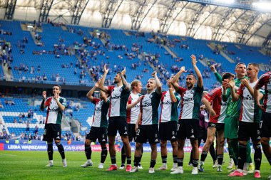 Legia oyuncuları Süper Puchar Polski maçında Lech Poznan ve Legia Warszawa (Maciej Rogowski)