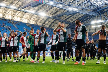 Legia oyuncuları Süper Puchar Polski maçında Lech Poznan ve Legia Warszawa (Maciej Rogowski)