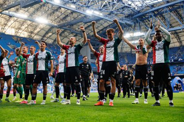 Legia oyuncuları Süper Puchar Polski maçında Lech Poznan ve Legia Warszawa (Maciej Rogowski)