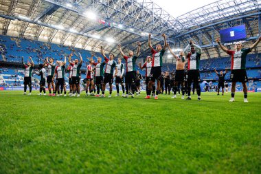 Legia oyuncuları Süper Puchar Polski maçında Lech Poznan ve Legia Warszawa (Maciej Rogowski)