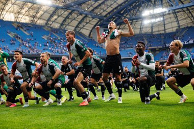 Legia oyuncuları Süper Puchar Polski maçında Lech Poznan ve Legia Warszawa (Maciej Rogowski)