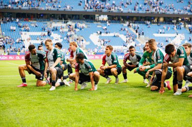 Legia oyuncuları Süper Puchar Polski maçında Lech Poznan ve Legia Warszawa (Maciej Rogowski)