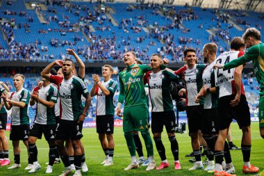 Legia oyuncuları Süper Puchar Polski maçında Lech Poznan ve Legia Warszawa (Maciej Rogowski)