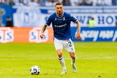 Süper Puchar Polski maçında Lech Poznan ve Legia Warszawa (Maciej Rogowski) takımları arasında Filip Jagiello görüldü.)