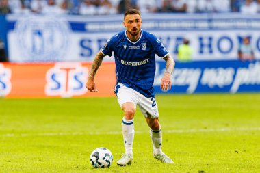 Süper Puchar Polski maçında Lech Poznan ve Legia Warszawa (Maciej Rogowski) takımları arasında Filip Jagiello görüldü.)