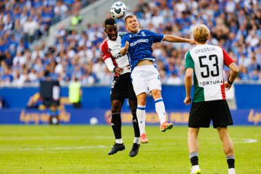 Jean Pierre Nsame ve Antoni Kozubal, Süper Puchar Polski maçında Lech Poznan ve Legia Warszawa (Maciej Rogowski)