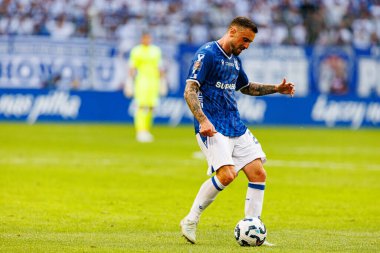 Süper Puchar Polski maçında Lech Poznan ve Legia Warszawa (Maciej Rogowski) takımları arasında Filip Jagiello görüldü.)