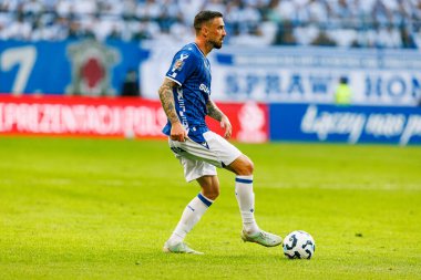 Süper Puchar Polski maçında Lech Poznan ve Legia Warszawa (Maciej Rogowski) takımları arasında Filip Jagiello görüldü.)