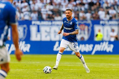 Süper Puchar Polski maçında Lech Poznan ve Legia Warszawa (Maciej Rogowski) takımları arasında Filip Jagiello görüldü.)