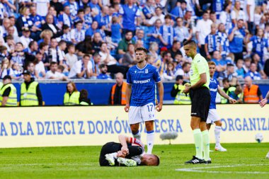Süper Puchar Polski maçında Lech Poznan ve Legia Warszawa (Maciej Rogowski) takımları arasında Filip Szymczak görüldü)