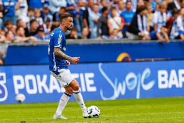 Süper Puchar Polski maçında Lech Poznan ve Legia Warszawa (Maciej Rogowski) takımları arasında Filip Jagiello görüldü.)