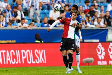 Ilya Shkurin ve Alex Douglas, Super Puchar Polski maçında Lech Poznan ve Legia Warszawa (Maciej Rogowski)