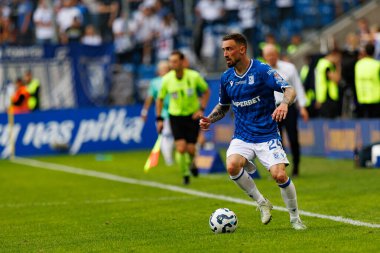 Süper Puchar Polski maçında Lech Poznan ve Legia Warszawa (Maciej Rogowski) takımları arasında Filip Jagiello görüldü.)