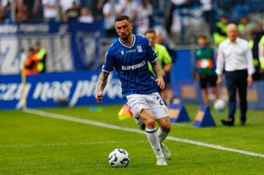 Süper Puchar Polski maçında Lech Poznan ve Legia Warszawa (Maciej Rogowski) takımları arasında Filip Jagiello görüldü.)