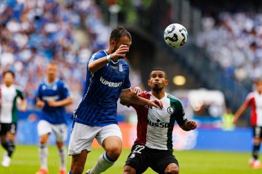 Antonio Miliç ve Juergen Elitim Süper Puchar Polski maçında Lech Poznan ve Legia Warszawa (Maciej Rogowski)