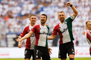 Kacper Chodyna, Pawel Wszolek ve Rafal Augustyniak, Süper Puchar Polski maçında Lech Poznan ve Legia Warszawa (Maciej Rogowski)