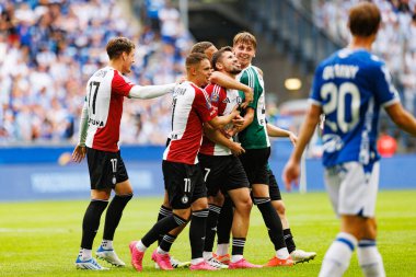 Legia oyuncuları, Süper Puchar Polski maçında Pawel Wszolek 'in 25 / 26' lık galibiyetini Lech Poznan ve Legia Warszawa (Maciej Rogowski)