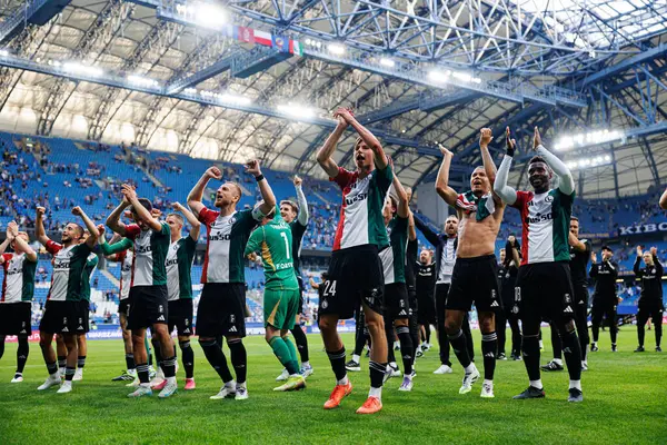 Legia oyuncuları Süper Puchar Polski maçında Lech Poznan ve Legia Warszawa (Maciej Rogowski)