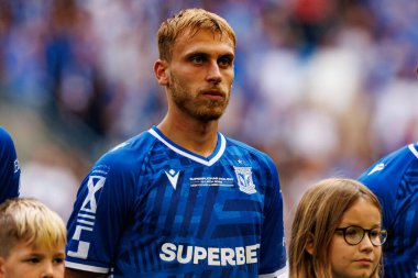 Michal Gurgul Super Puchar Polski maçında Lech Poznan ve Legia Warszawa (Maciej Rogowski)
