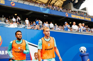 Alex Douglas ve Michal Gurgul, Süper Puchar Polski maçında Lech Poznan ve Legia Warszawa (Maciej Rogowski)