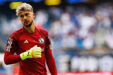 Süper Puchar Polski maçında Lech Poznan ve Legia Warszawa (Maciej Rogowski) takımları arasında Kacper Tobiasz görüldü)