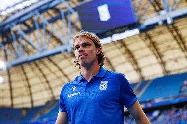 Elias Andersson, Süper Puchar Polski maçında Lech Poznan ve Legia Warszawa (Maciej Rogowski) takımları arasında görüldü.)