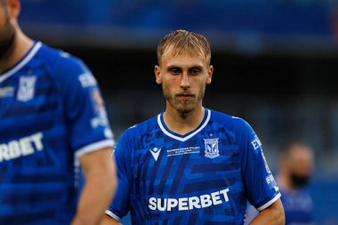 Michal Gurgul, Süper Puchar Polski maçında Lech Poznan ve Legia Warszawa (Maciej Rogowski) takımları arasında görüldü)